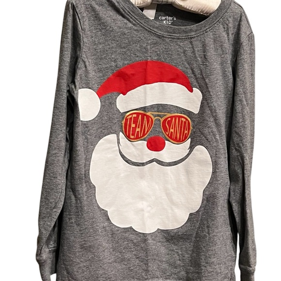 Boys Team Santa Grey Long Sleeve Shirt - Picture 2 of 5